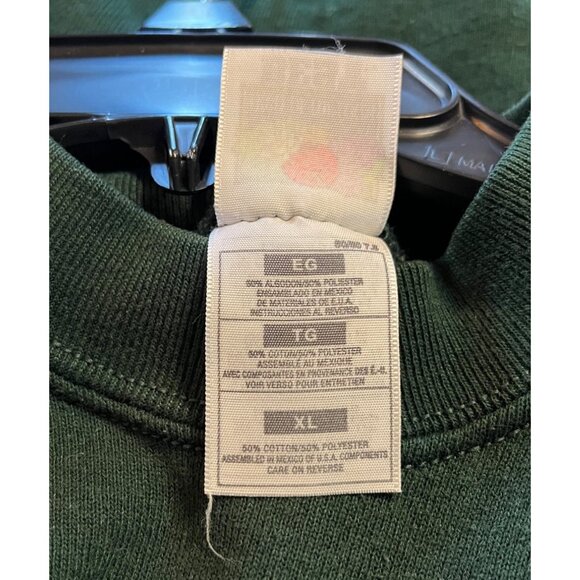 Vintage Disney Pooh & Tigger Green Sweatshirt XL fruit of the loom tag crewneck - Picture 5 of 11